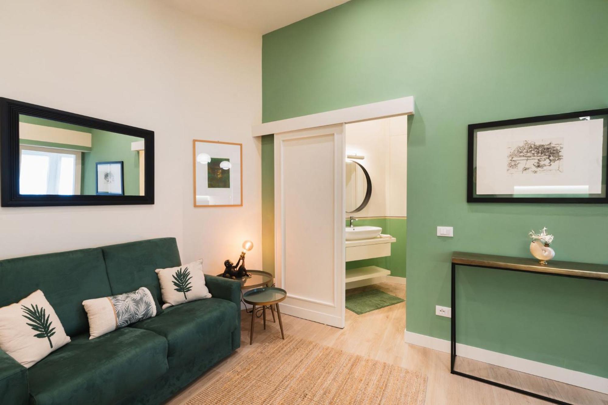 Cozy Olive Green Flat Флоренция Экстерьер фото