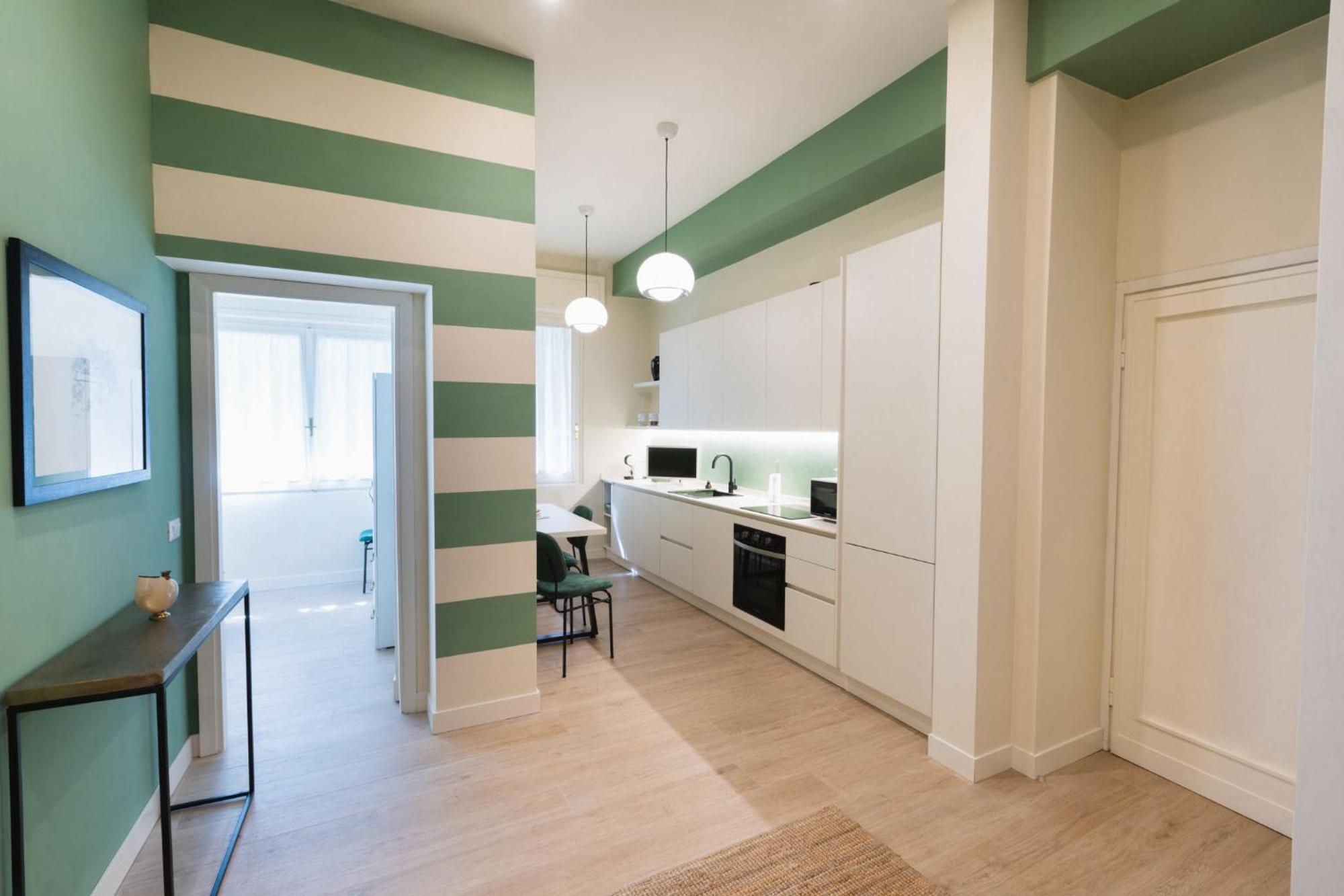 Cozy Olive Green Flat Флоренция Экстерьер фото